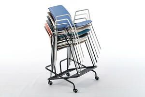 Mit dem Rollwagen ist ein einfacher Stuhltransport möglich